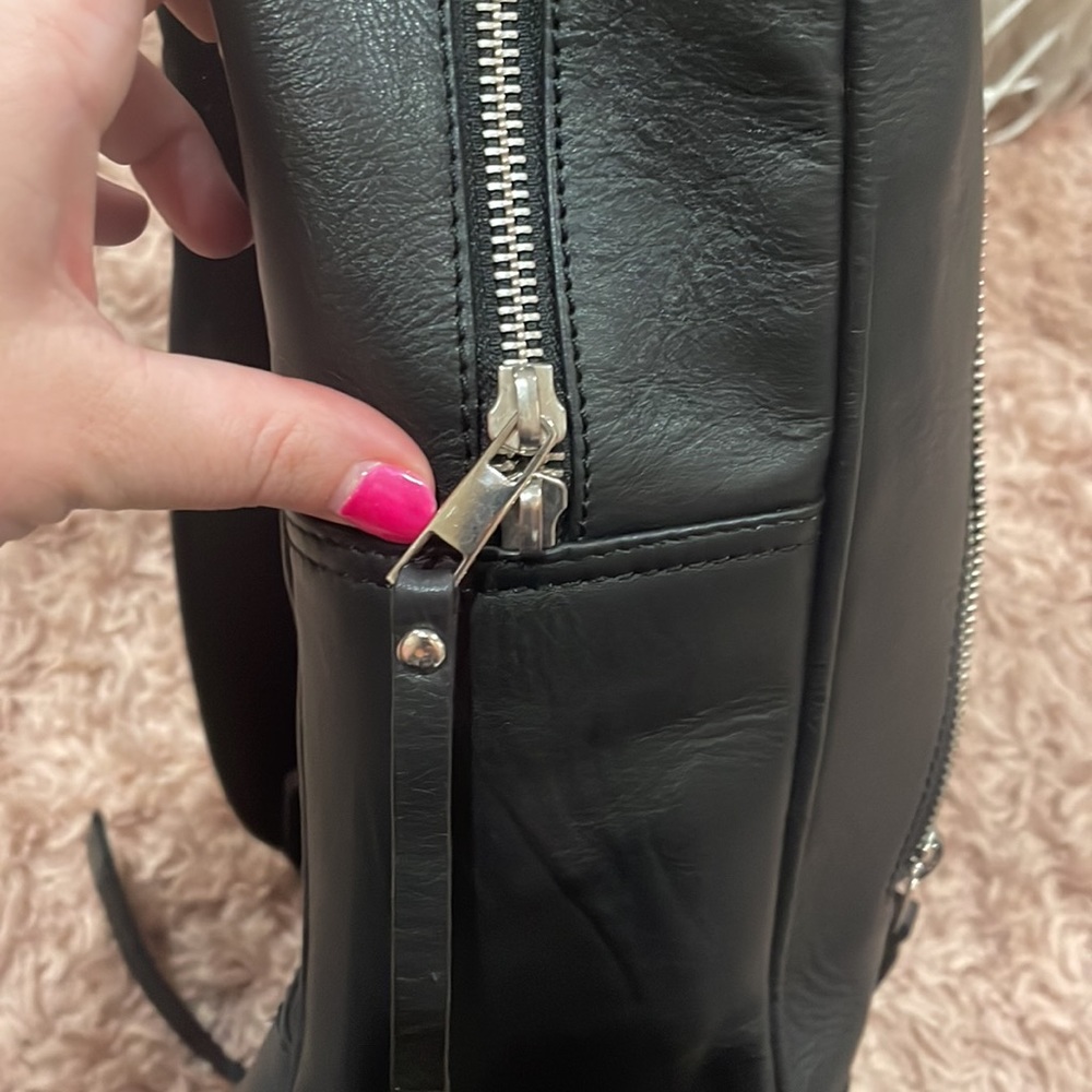 Bolongaro Trevor Double Smooth Leather Backpack In Bl… Gem